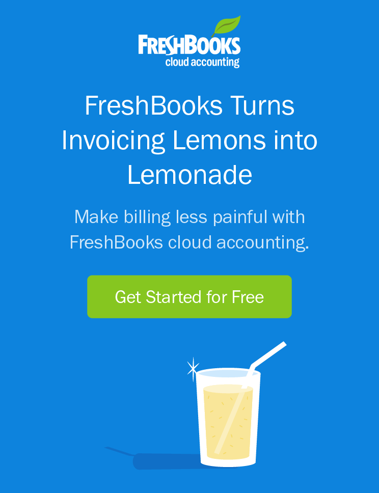 FreshBooks turns invoice lemons into lemonade – get started for free
