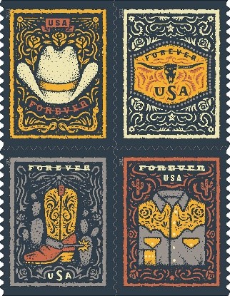 Western Wear stamps